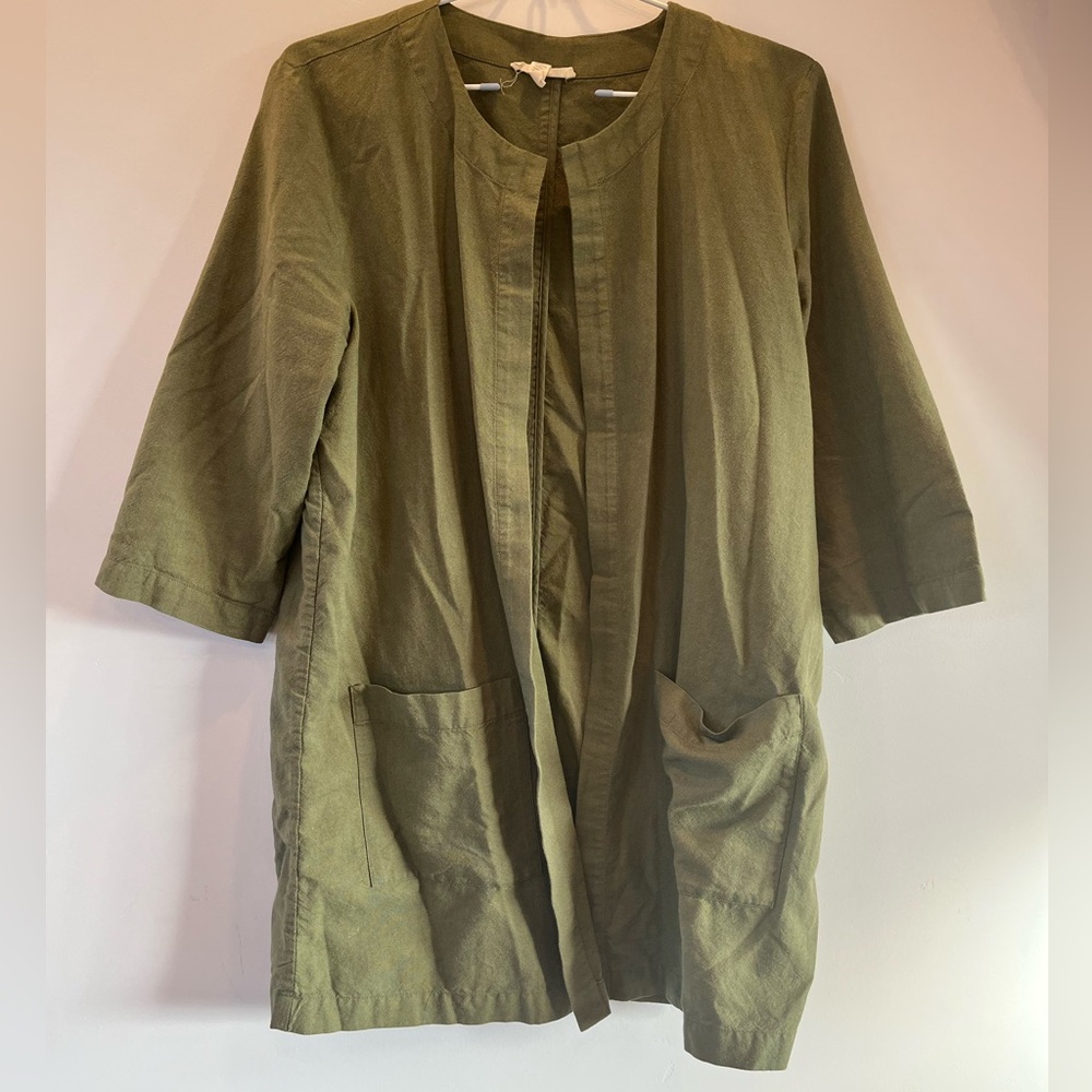 Eileen Fisher Sage Cotton Cardigan